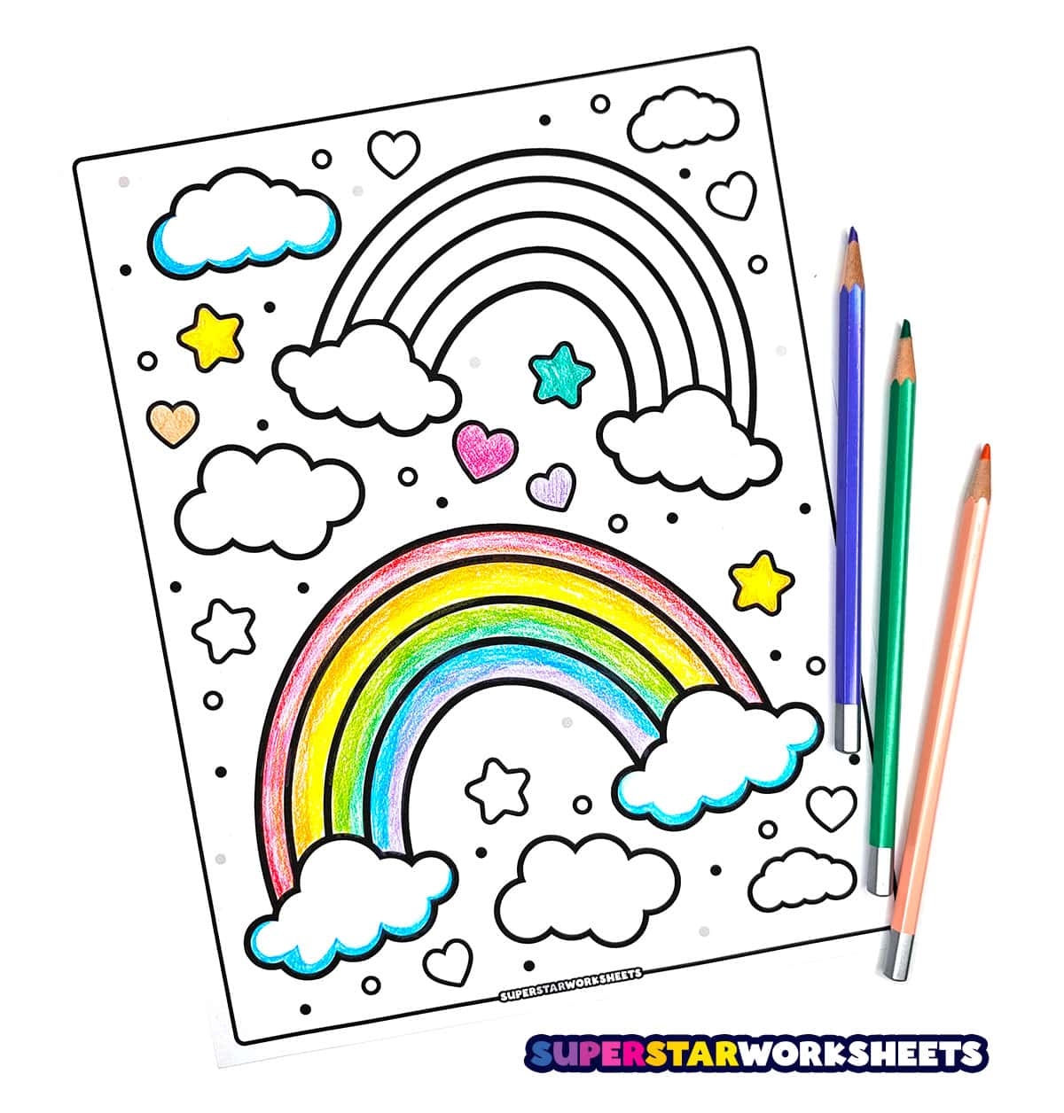 Free Printable Clouds Coloring Pages
