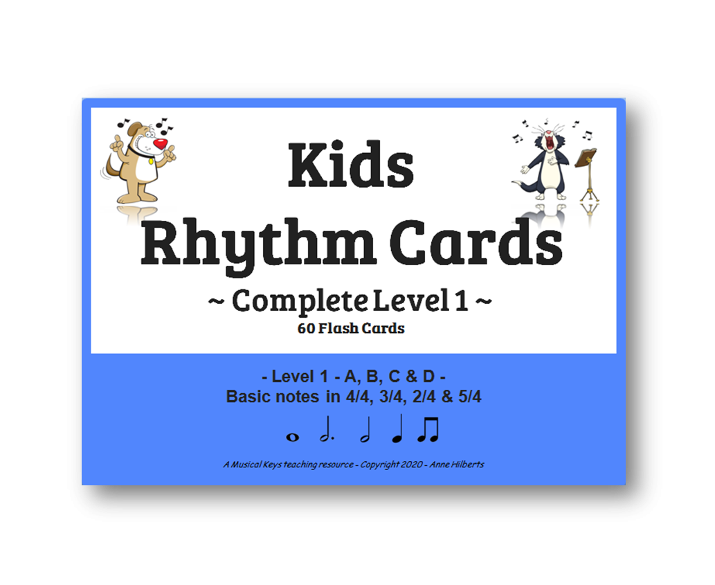 Rhythm Flashcards Level 1 88 Musical Keys