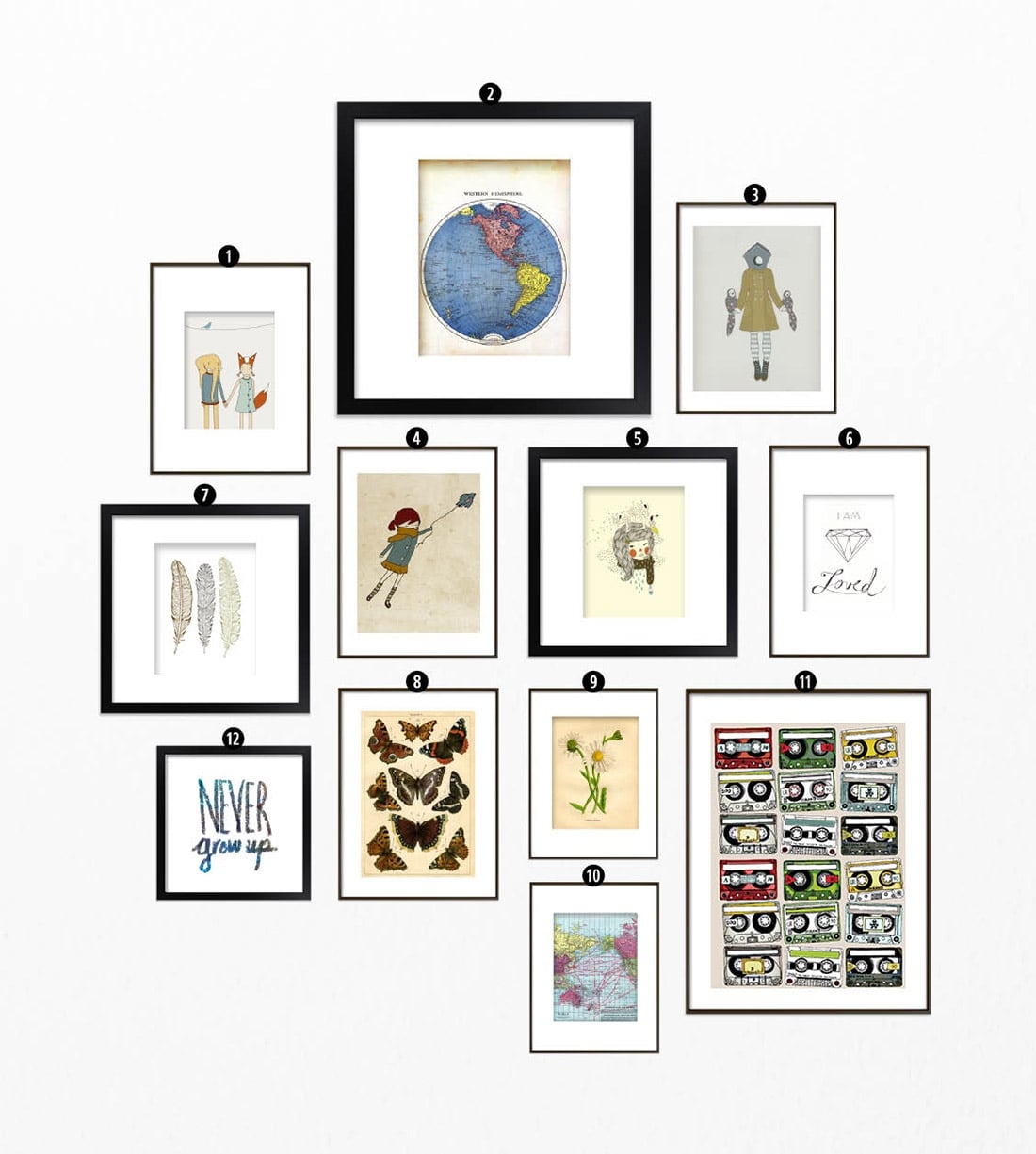 Roundup Free Printables For Gallery Walls Little Gold Pixel
