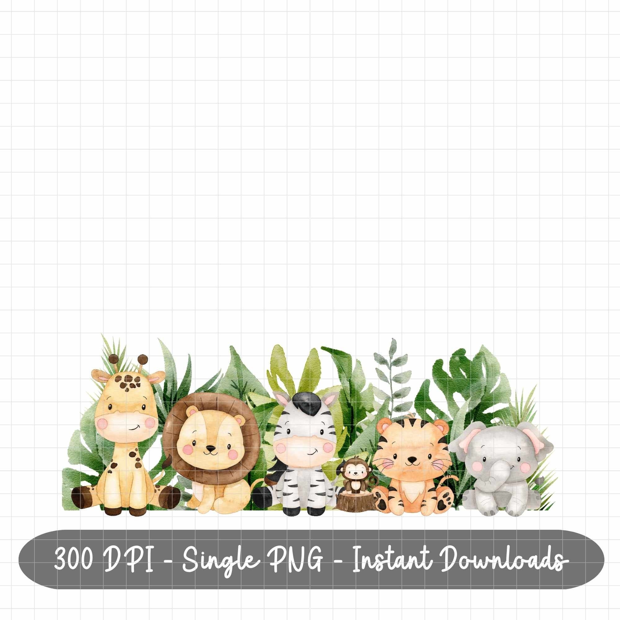 Safari Border Print Etsy