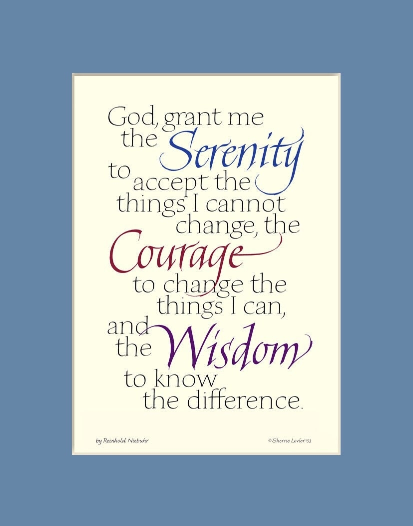 Free Printable Serenity Prayer