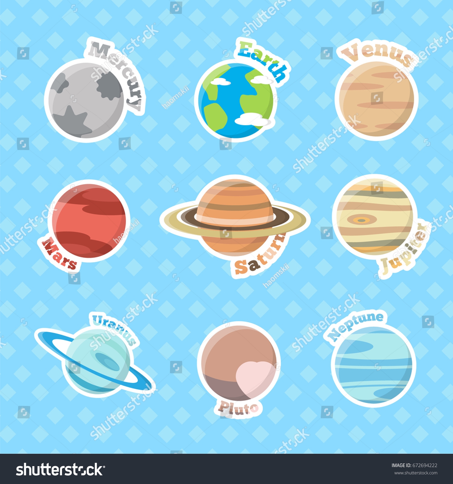 Free Printable Planet Stickers