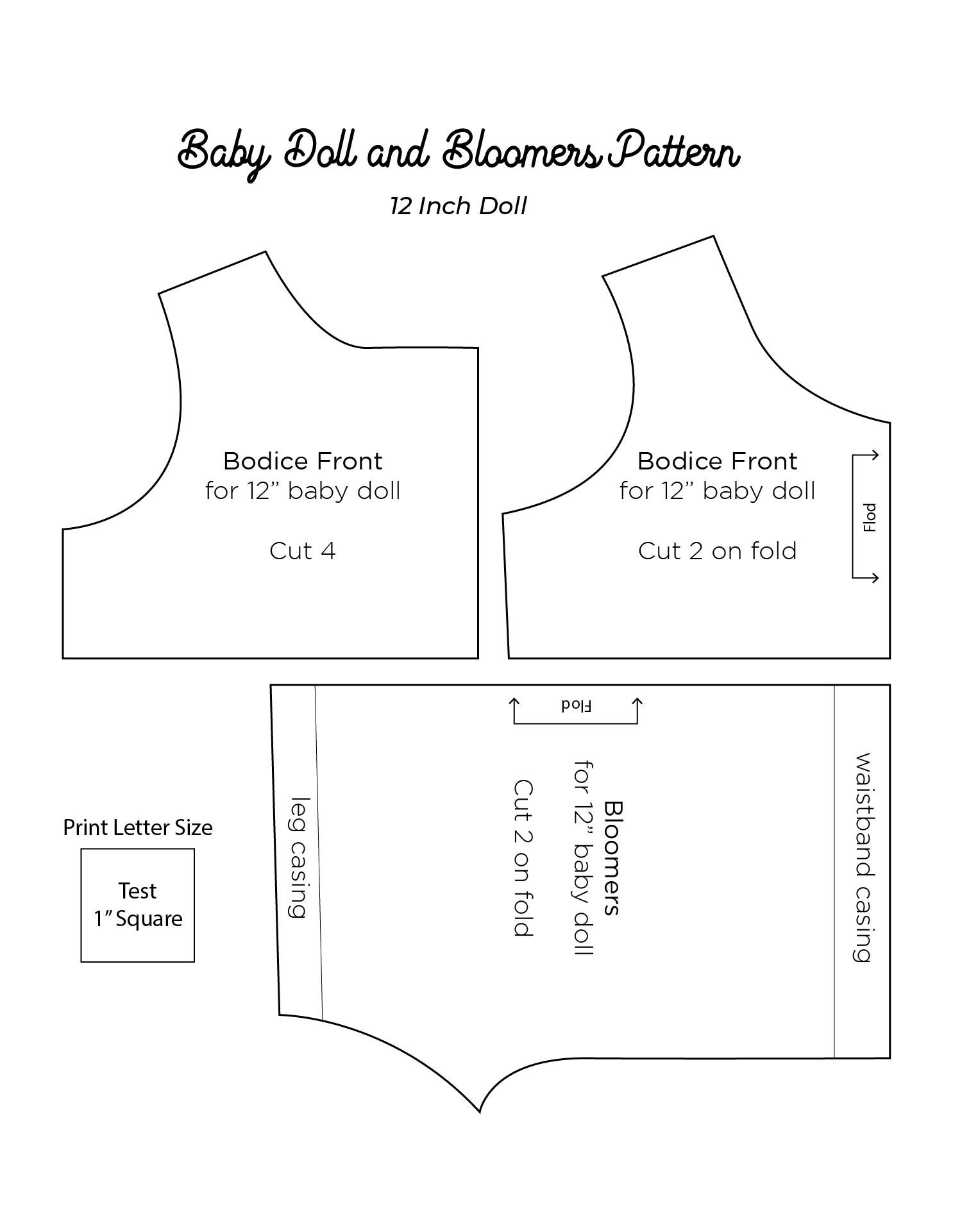 Sewing Patterns For Dolls 10 Free PDF Printables Printablee