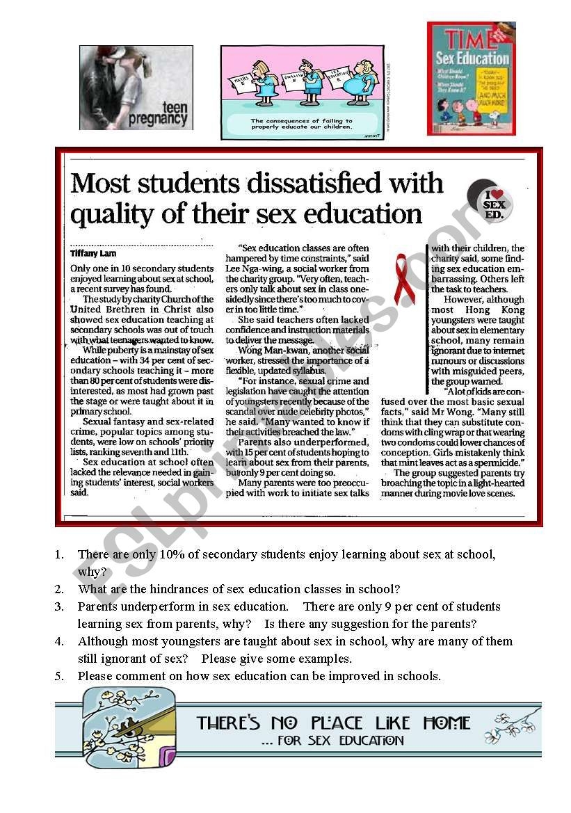 Sex Education Facts Worksheets Anatomy Health Importance Worksheets Library