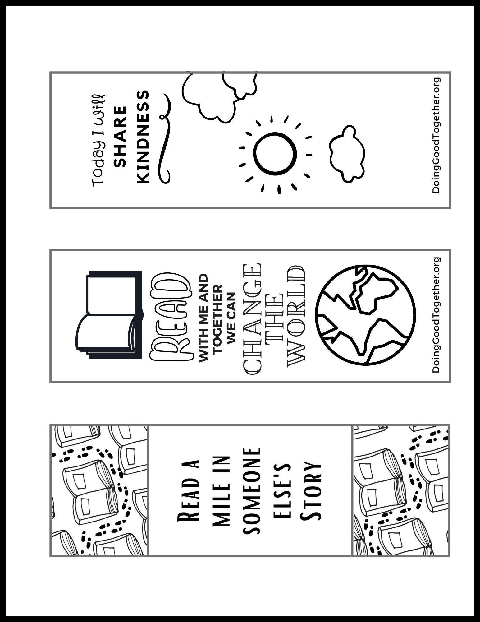 Free Printable Blank Bookmarks