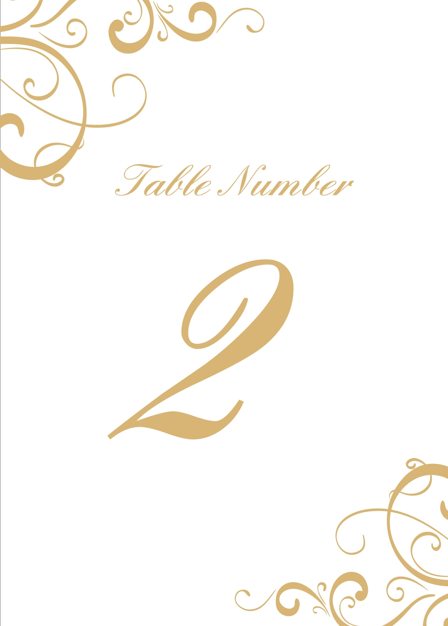 Simple Swirls Table Number Printables By Basic Invite