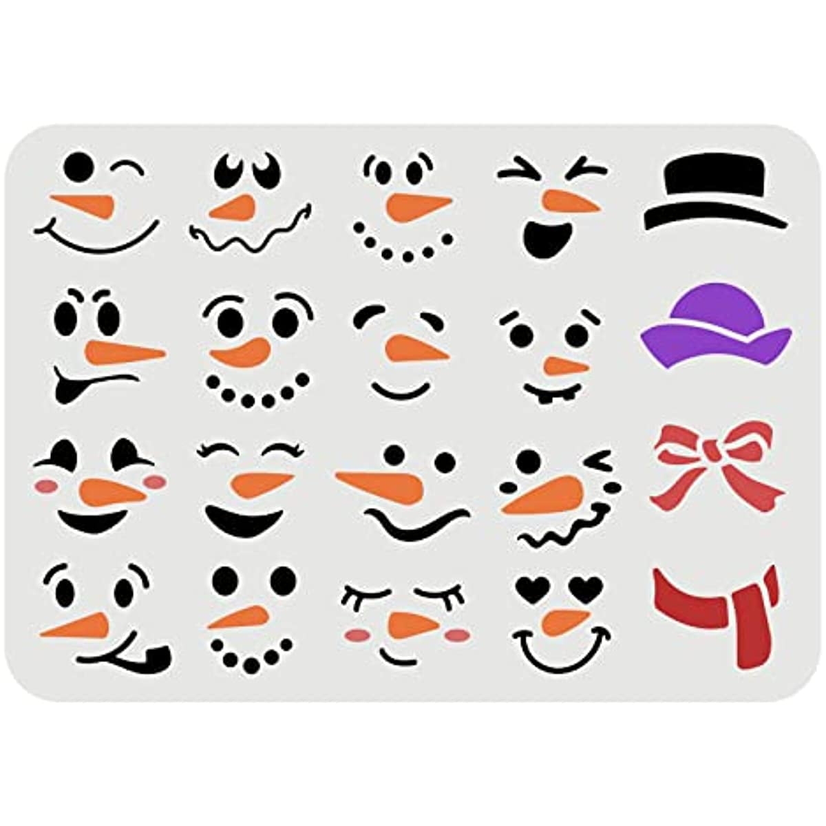 Free Snowman Face Printables