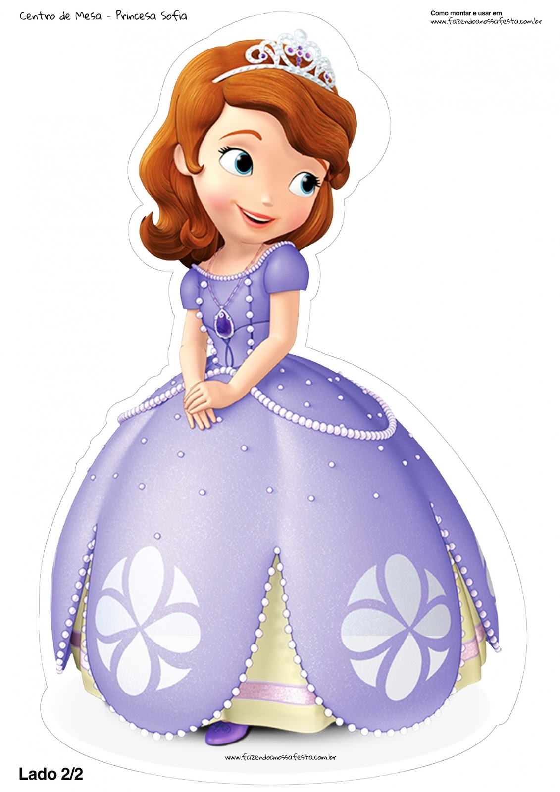 Sofia The First Free Printable Centerpieces Oh My Fiesta In English
