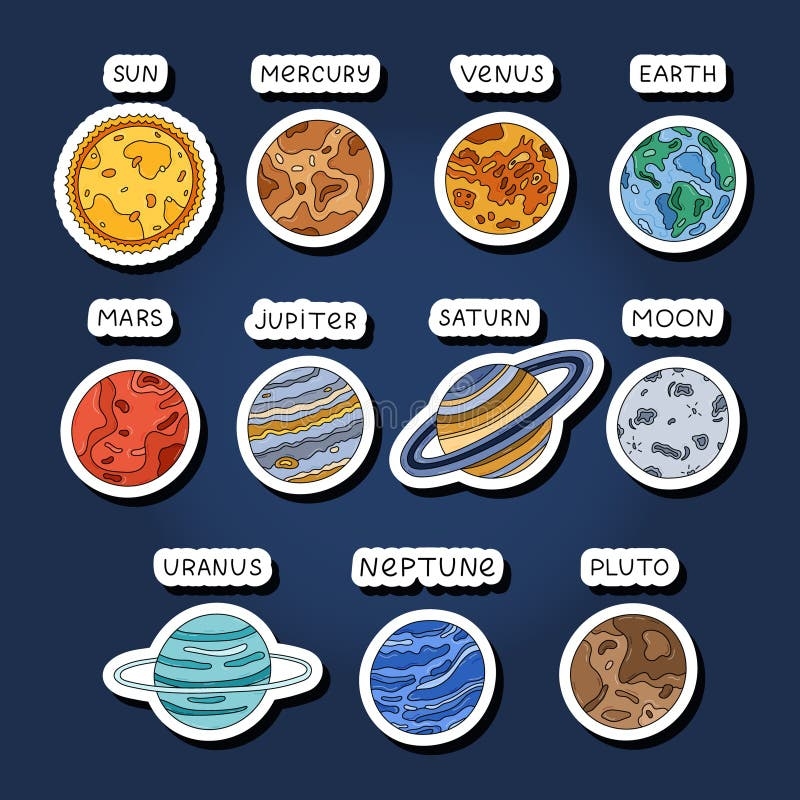 Solar System Stickers Stock Illustrations 282 Solar System Stickers Stock Illustrations Vectors Clipart Dreamstime