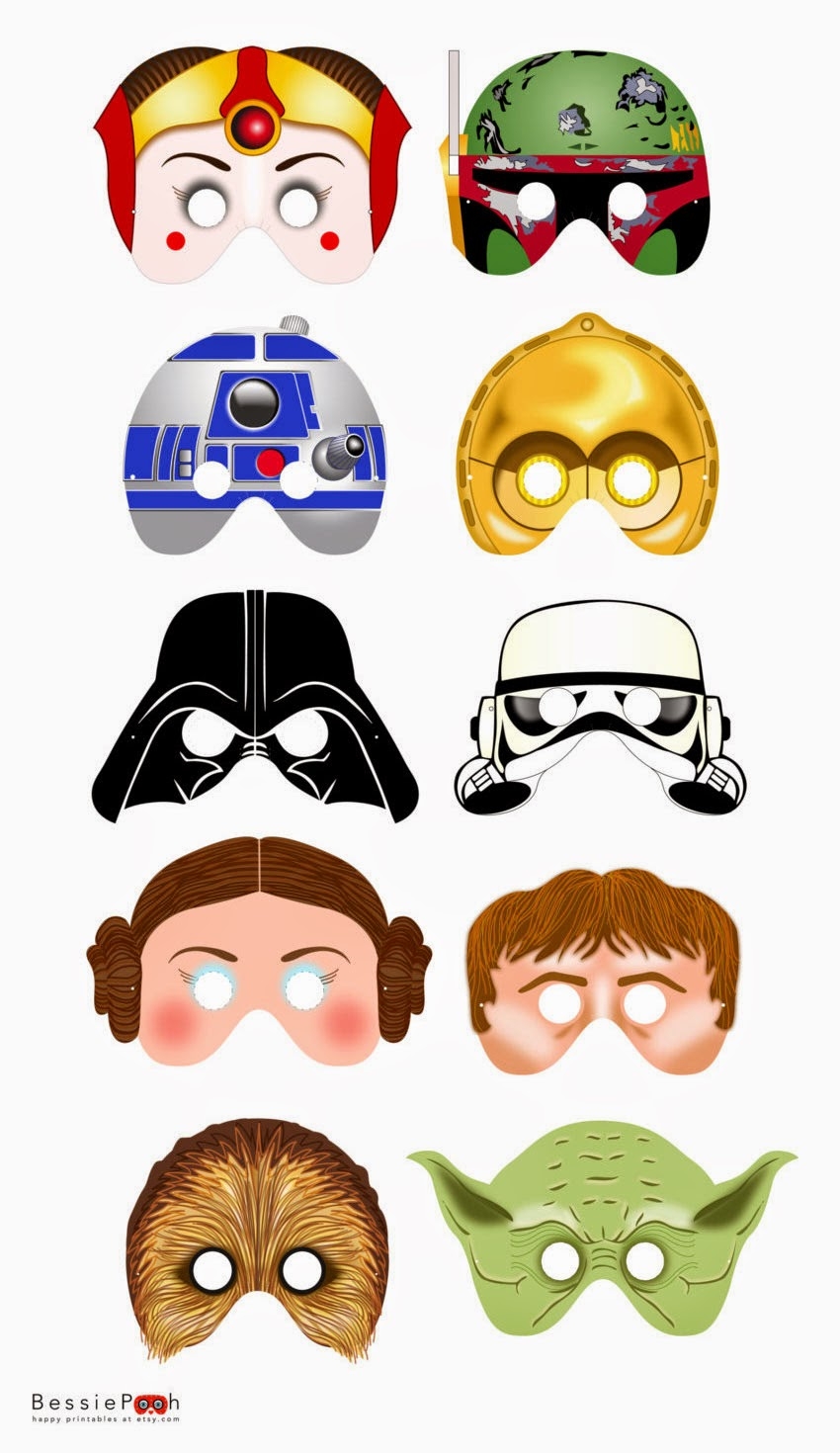 Star Wars Free Printable Masks Oh My Fiesta In English