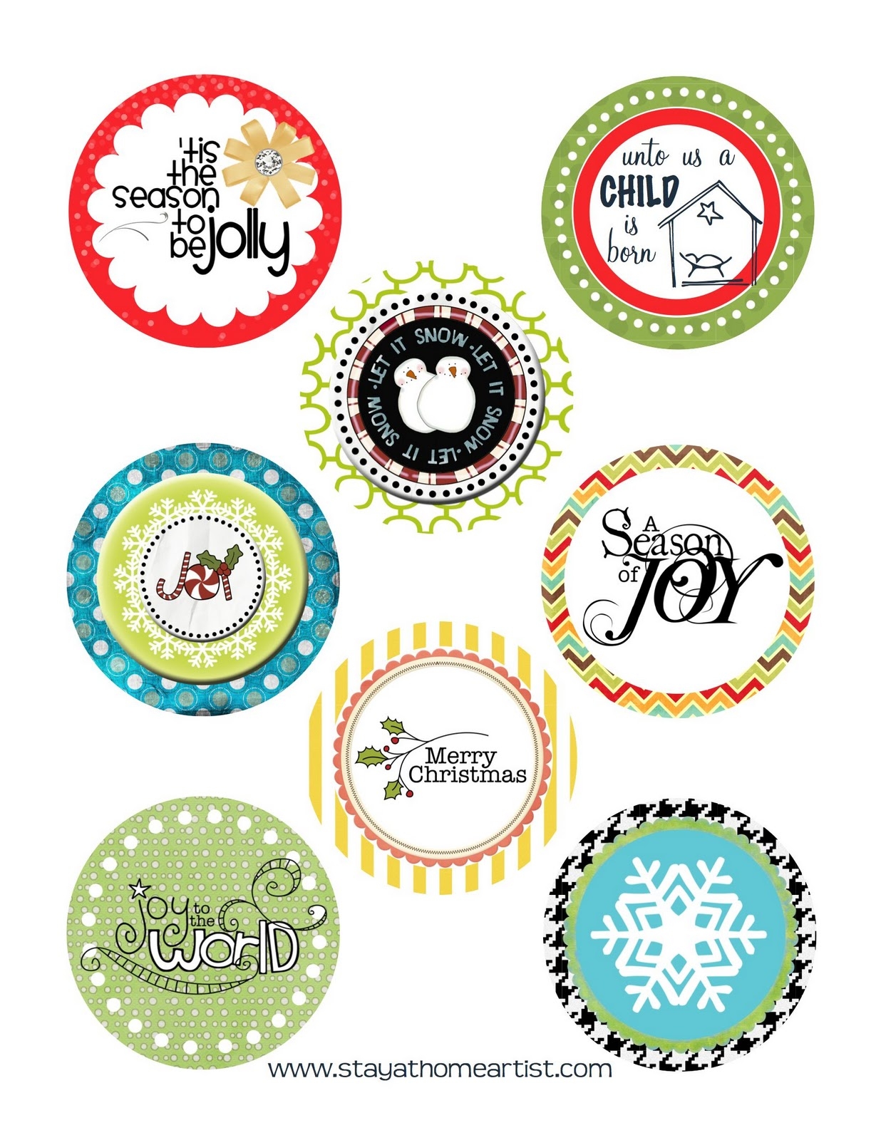 Stayathomeartist Mod Podge Ornaments With Free Printable 