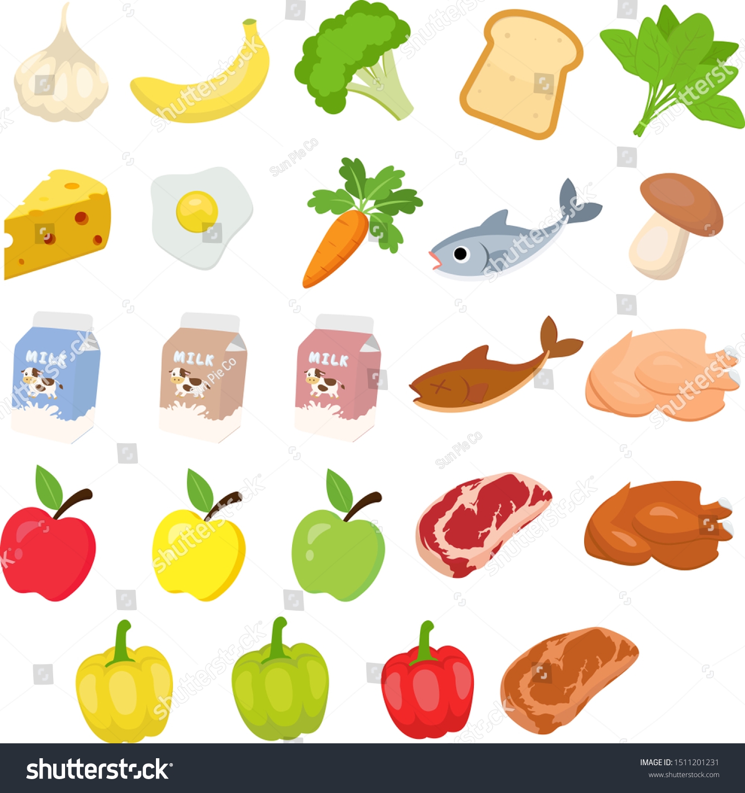 Sticker Poster World Day Food Clipart Stock Vector Royalty Free 1511201231 Shutterstock