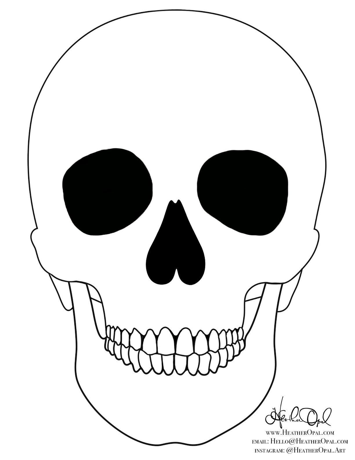 Sugar Skull Heather Opal Artwork