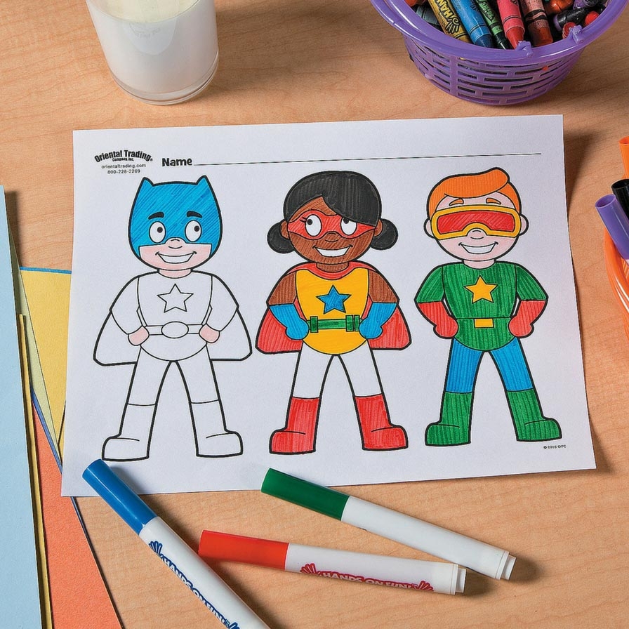 Printable Superhero Coloring Pages Free