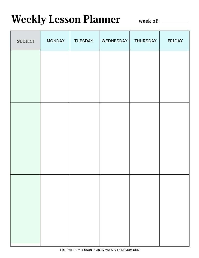 Teacher Planner Templates 40 Free Printables To Be Efficient