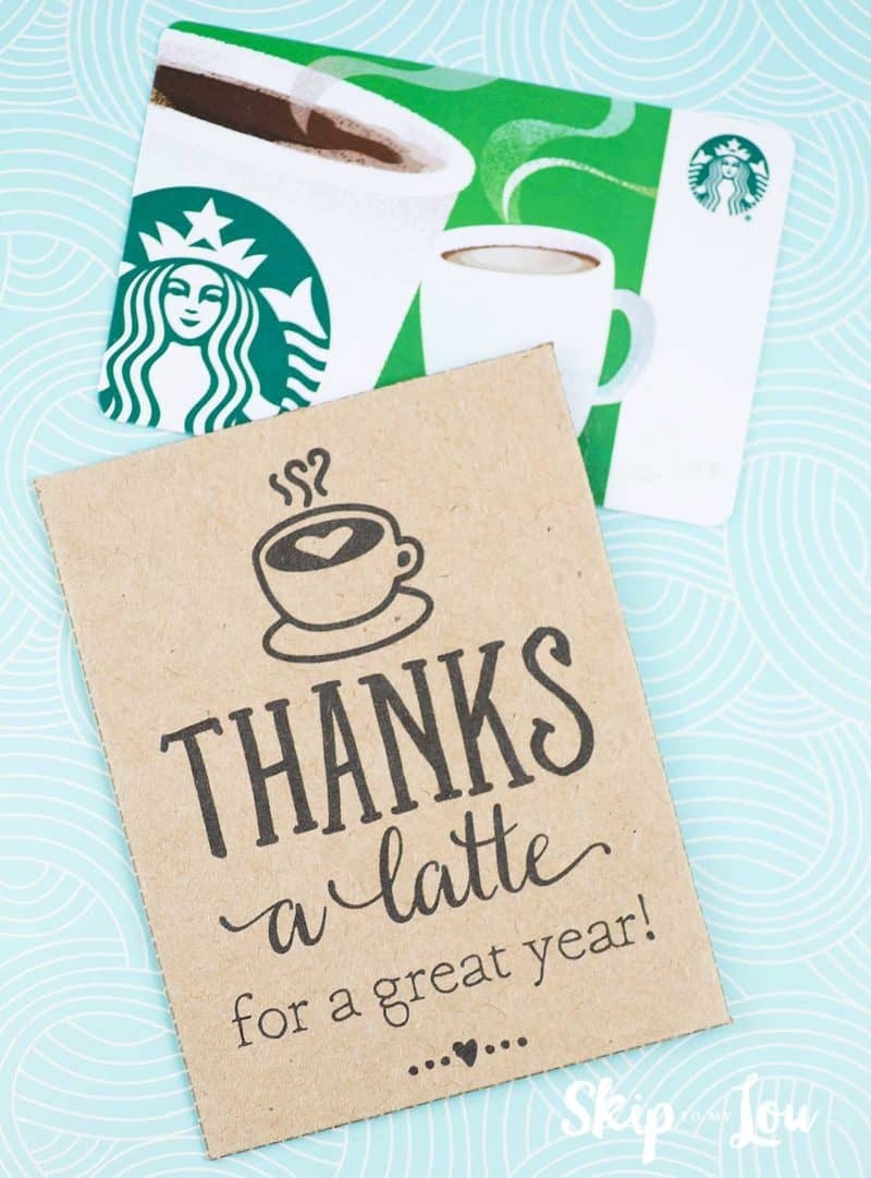 Thanks A Latte FREE Printable Gift Tags Skip To My Lou