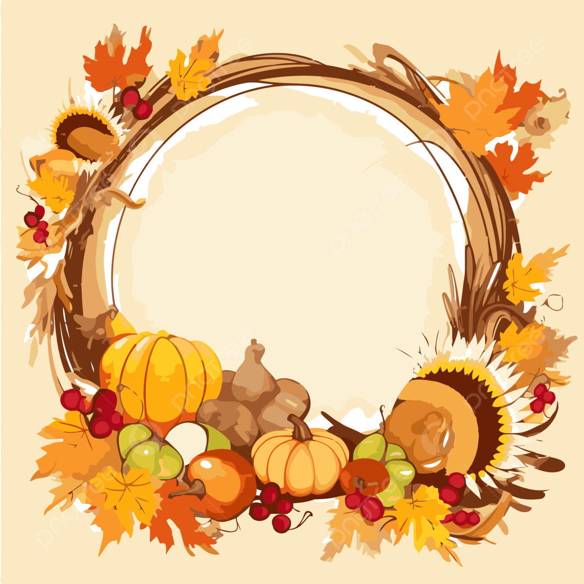 Free Printable Thanksgiving Border