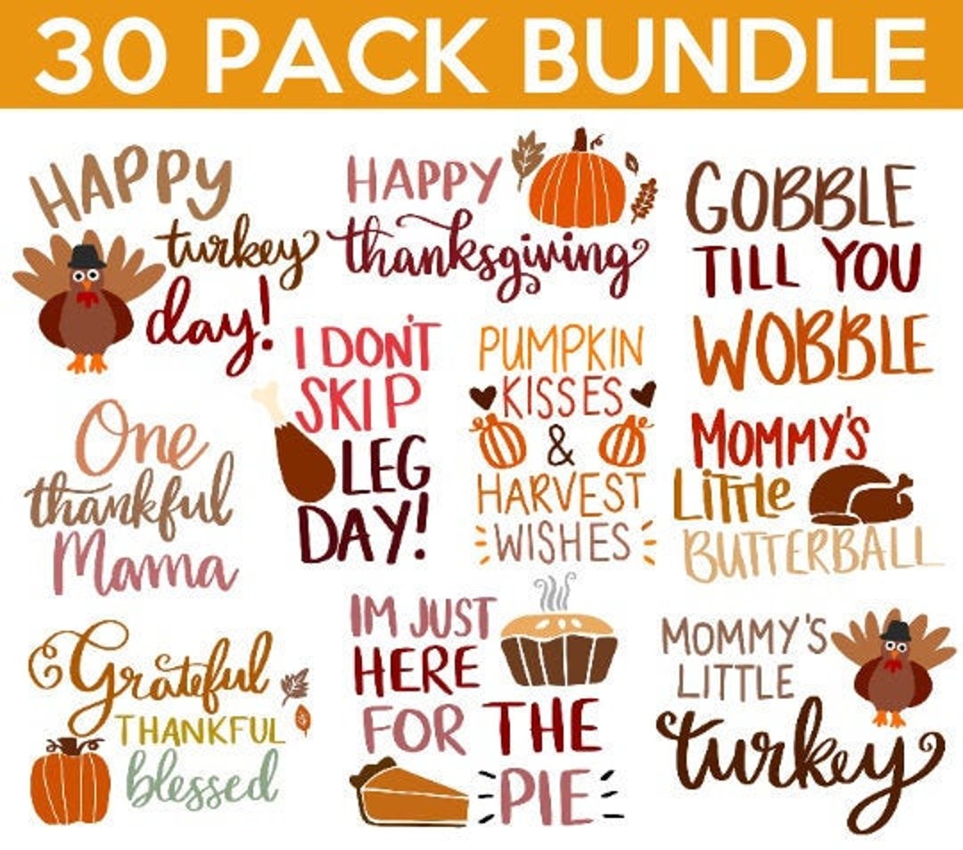 Thanksgiving SVG Bundle Fall SVG Bundle Fall Svg Autumn Svg Fall Svg Designs Fall Sign Svg Autumn Bundle Svg Cricut Silhouette PNG Etsy