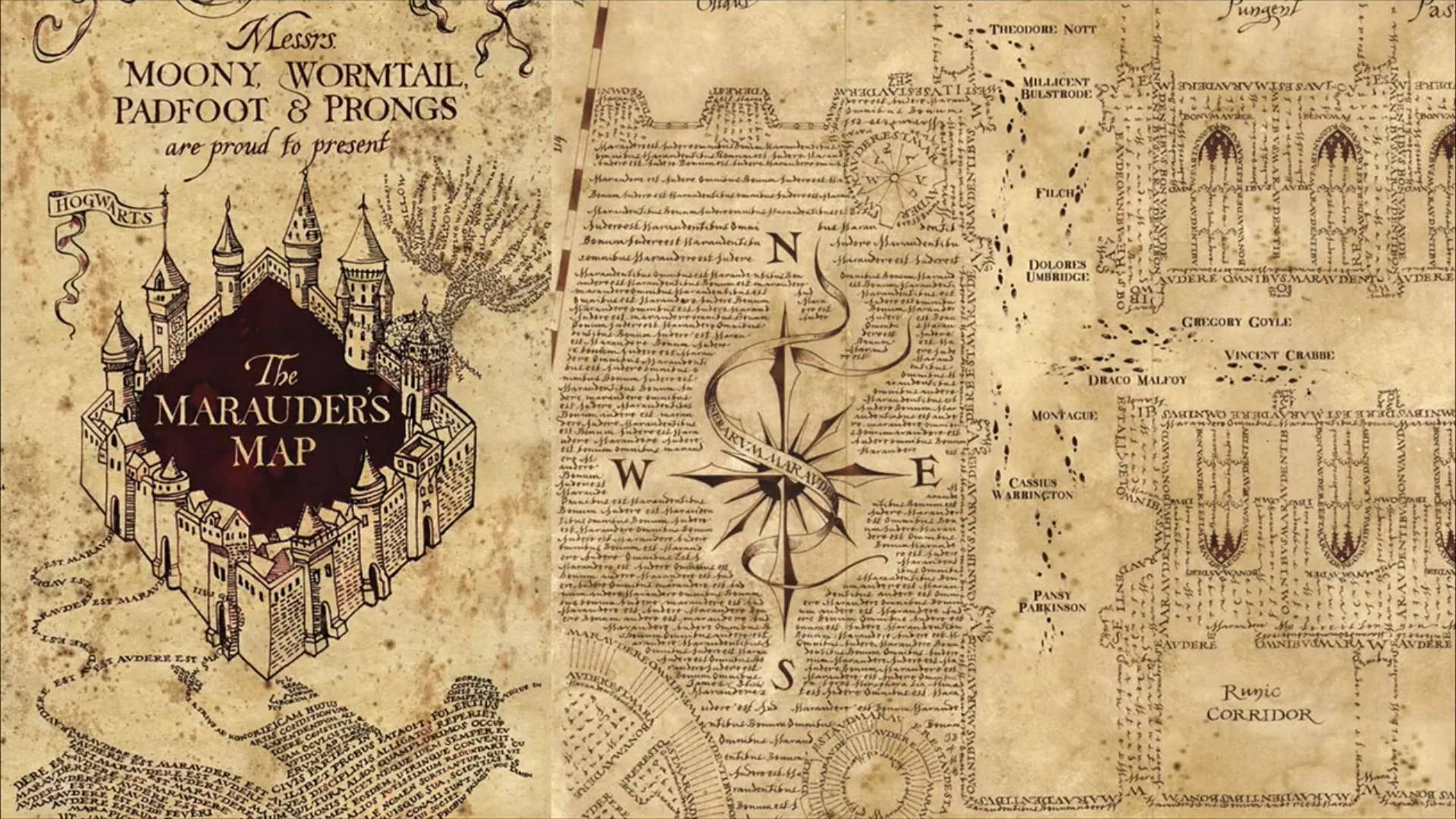 Free Printable Marauders Map