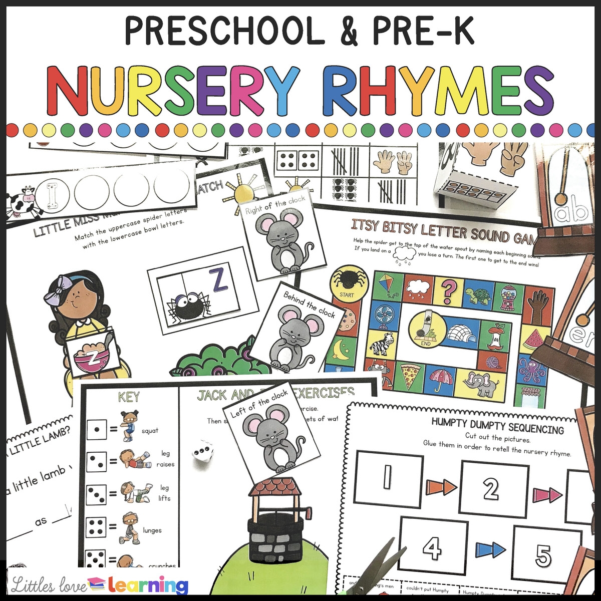 The Most Fun Nursery Rhymes Printables For Preschool Math Literacy 