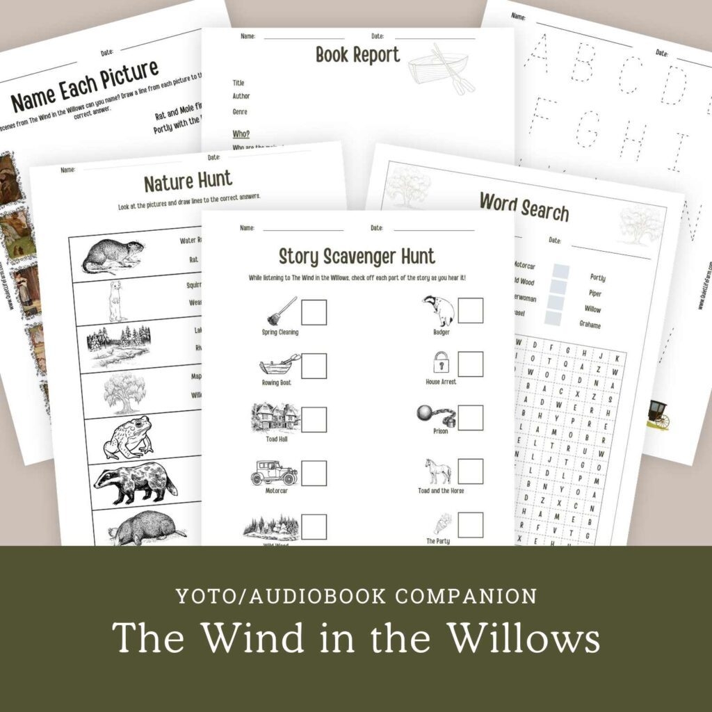 The Wind In The Willows Free Yoto And Audiobook Printables Quiet Life Farm
