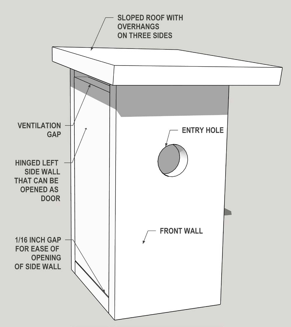 Three Designed Birdhouse Plans For Eastern Bluebirds Oklahoma State University