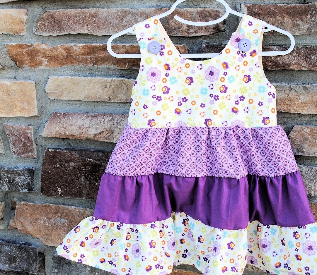 Tiered Ruffle Girls Dress Tutorial And Pattern