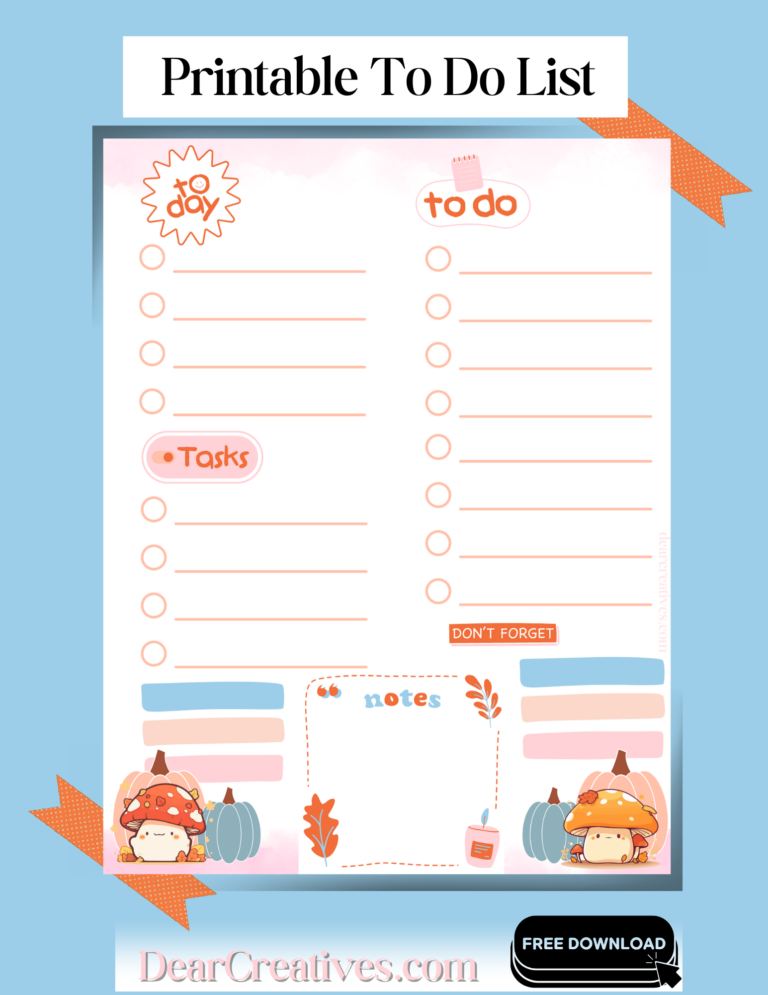 To Do List Printable Supercharge Your Productivity Dear Creatives
