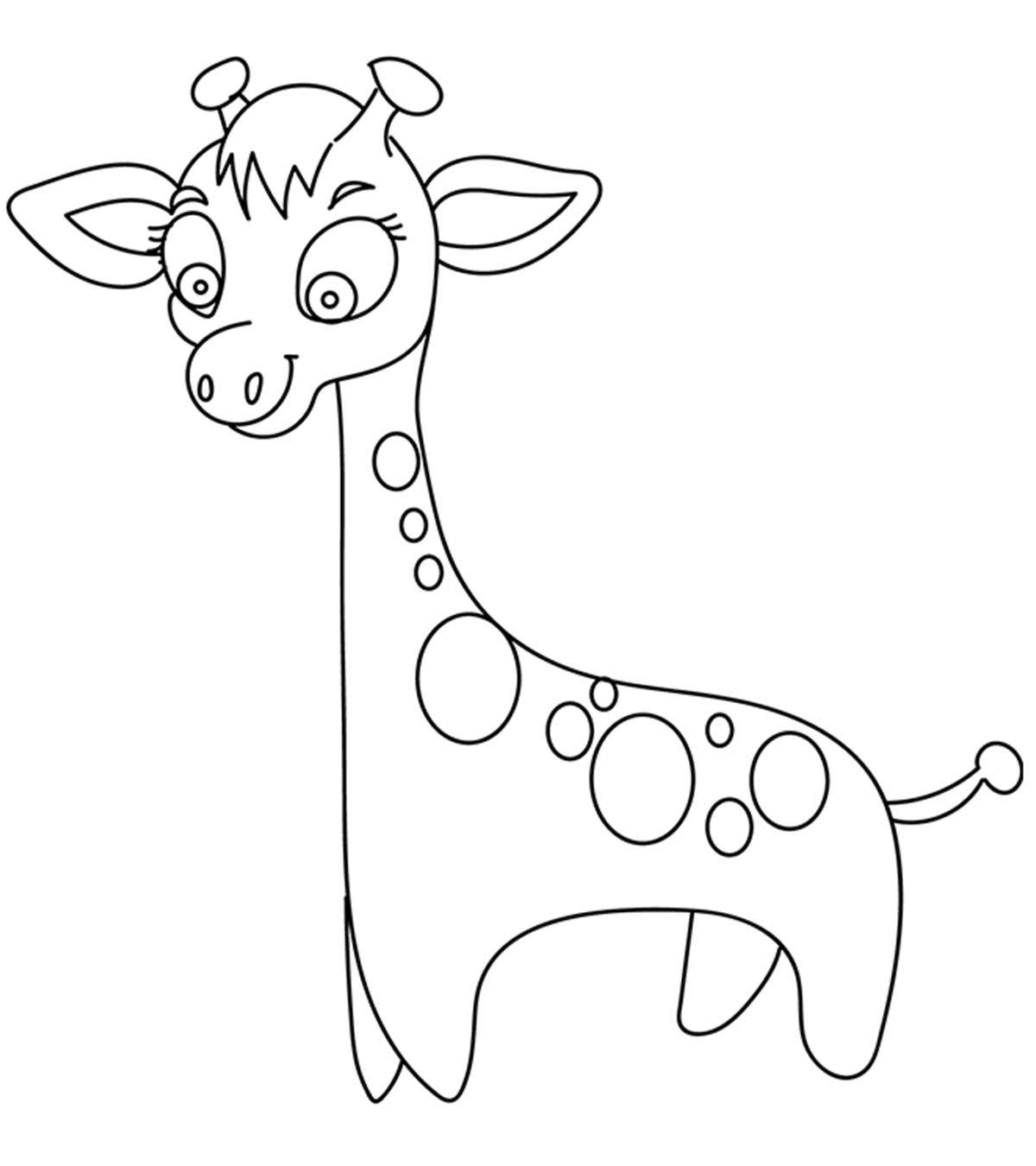 Top 20 Free Printable Giraffe Coloring Pages For Your Toddlers