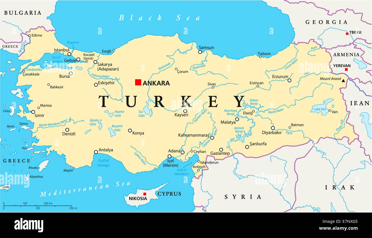 Turkey Map Hi res Stock Photography And Images Alamy