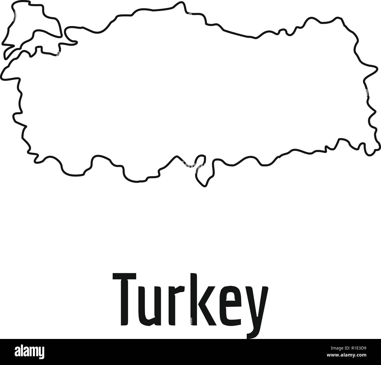 Free Printable Map Turkey