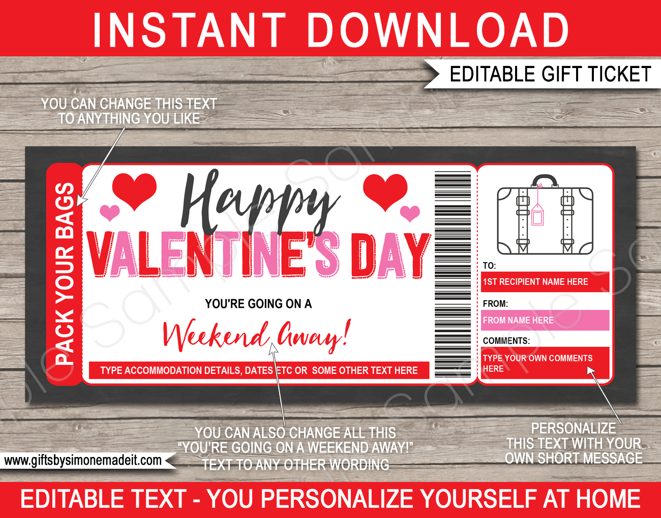 Free Printable Valentine Date Weekend
