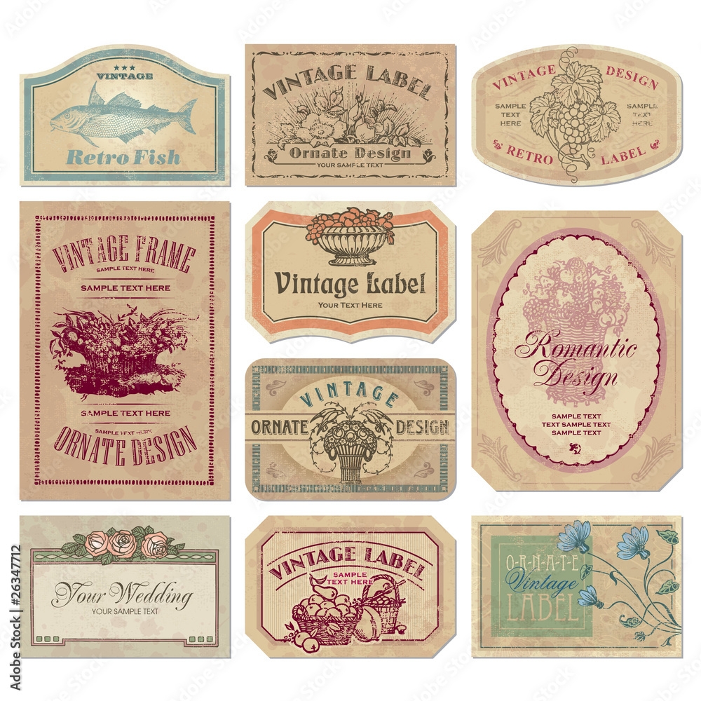 Vintage Label Vector Art Graphics Freevector