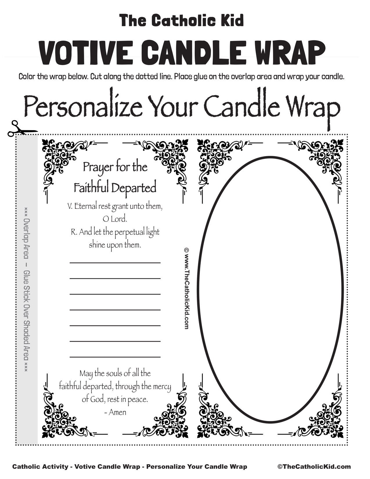 Votive Candle Wraps Download Pack TheCatholicKid