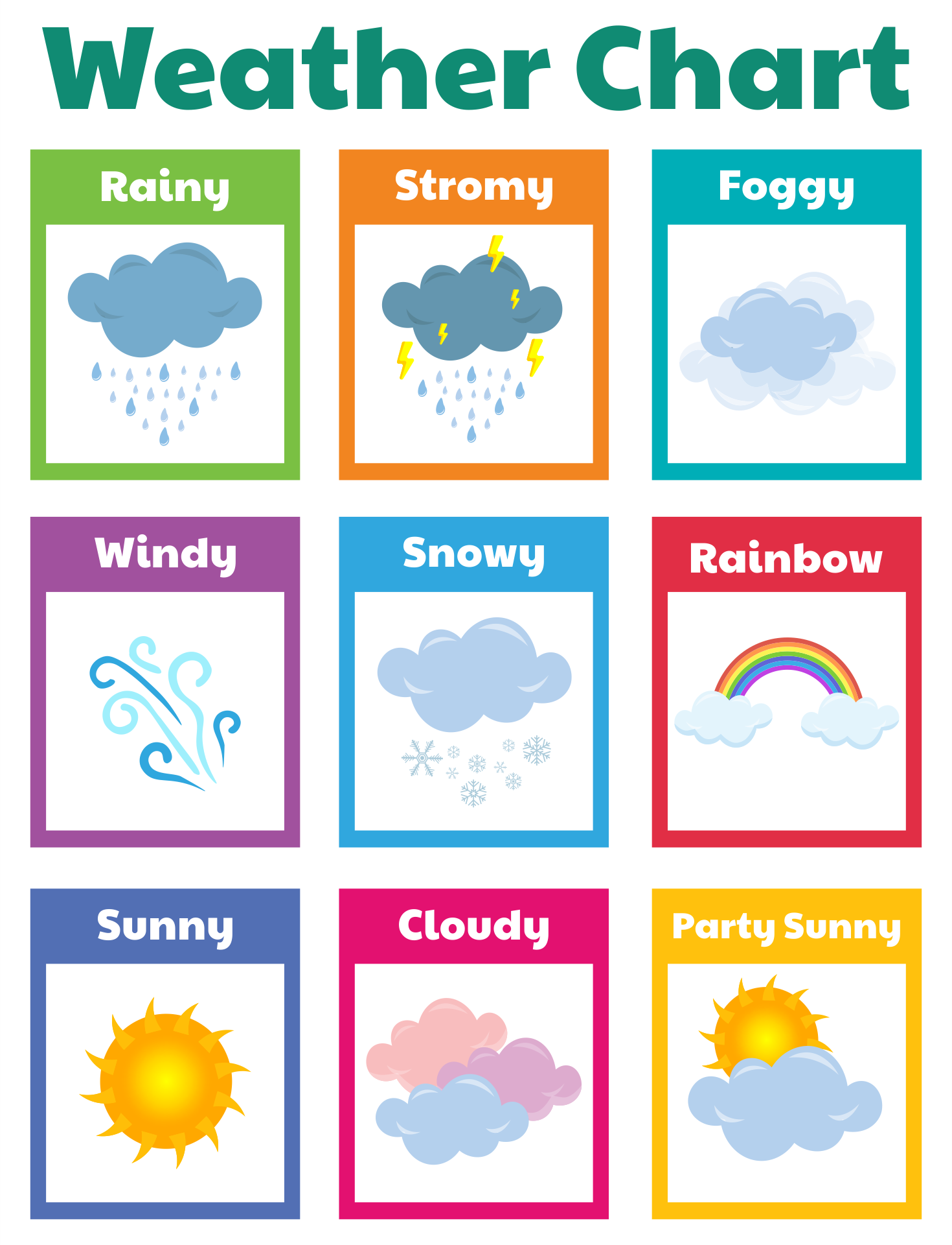 Weather Chart For Kindergarten 10 Free PDF Printables Printablee