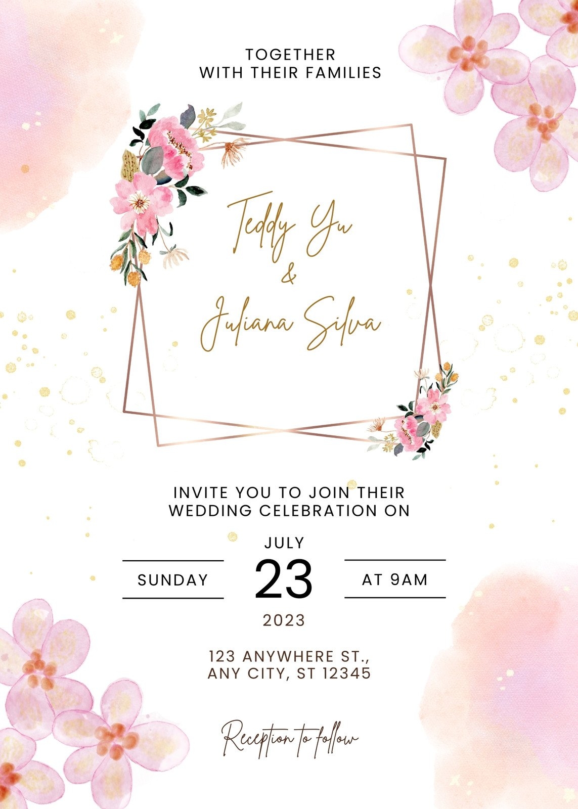 Wedding Invitation Templates To Customize For Free Canva