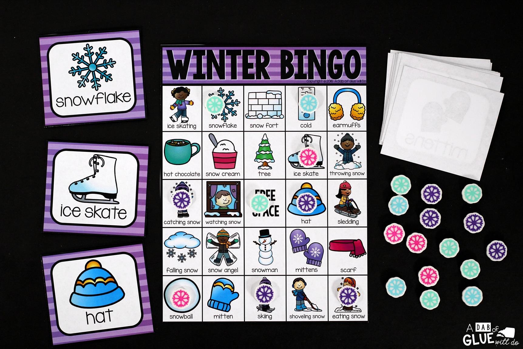 Free Winter Bingo Printable Cards