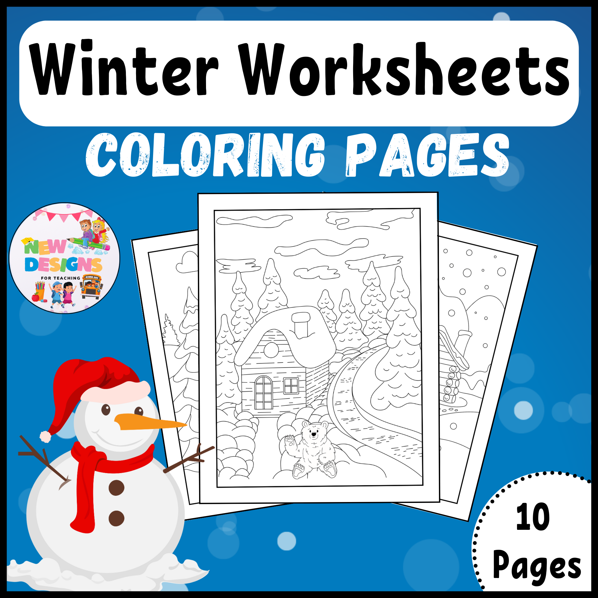 Winter Coloring Pages Printable Winter Worksheets Made By Teachers