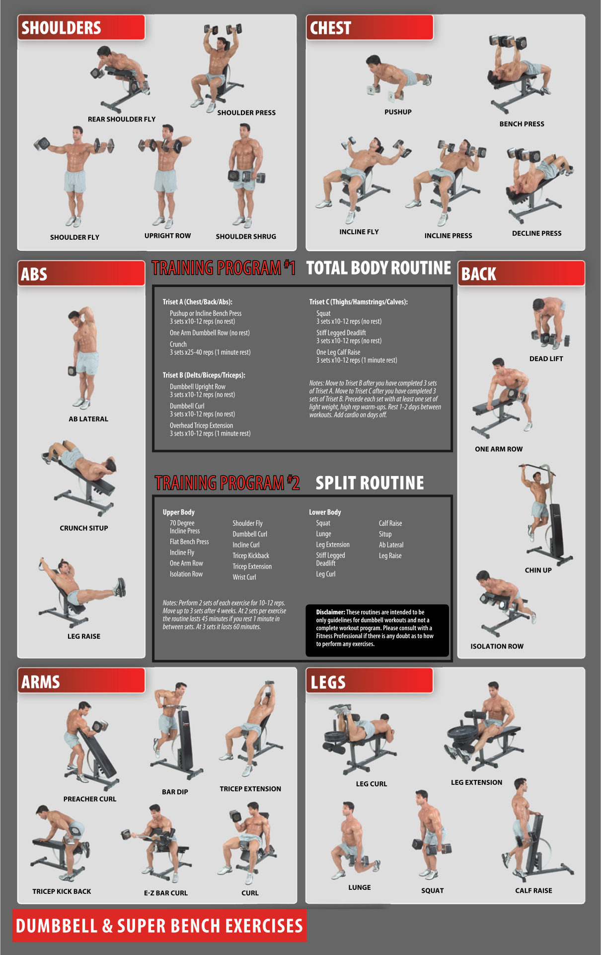 Workout Charts Exercises 10 Free PDF Printables Printablee
