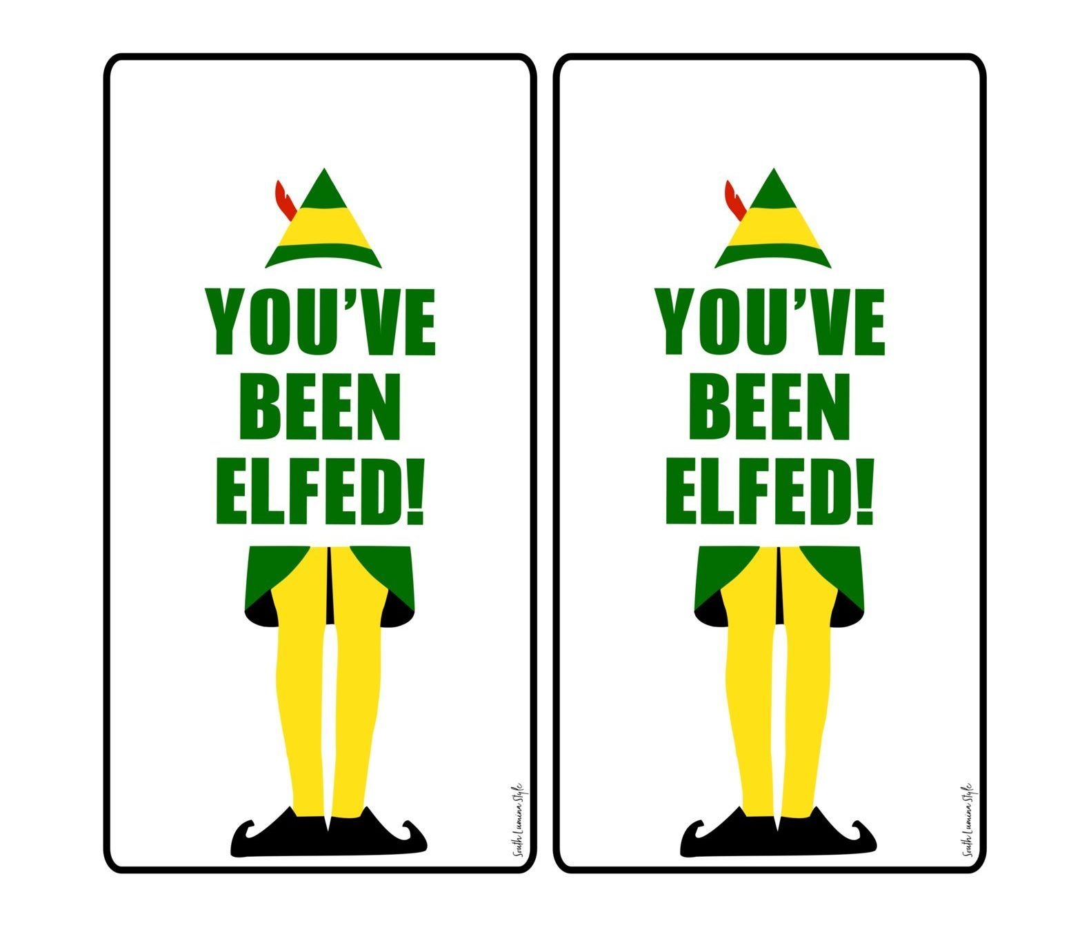 You ve Been Elfed Printable Hang Tags And Gift Tags