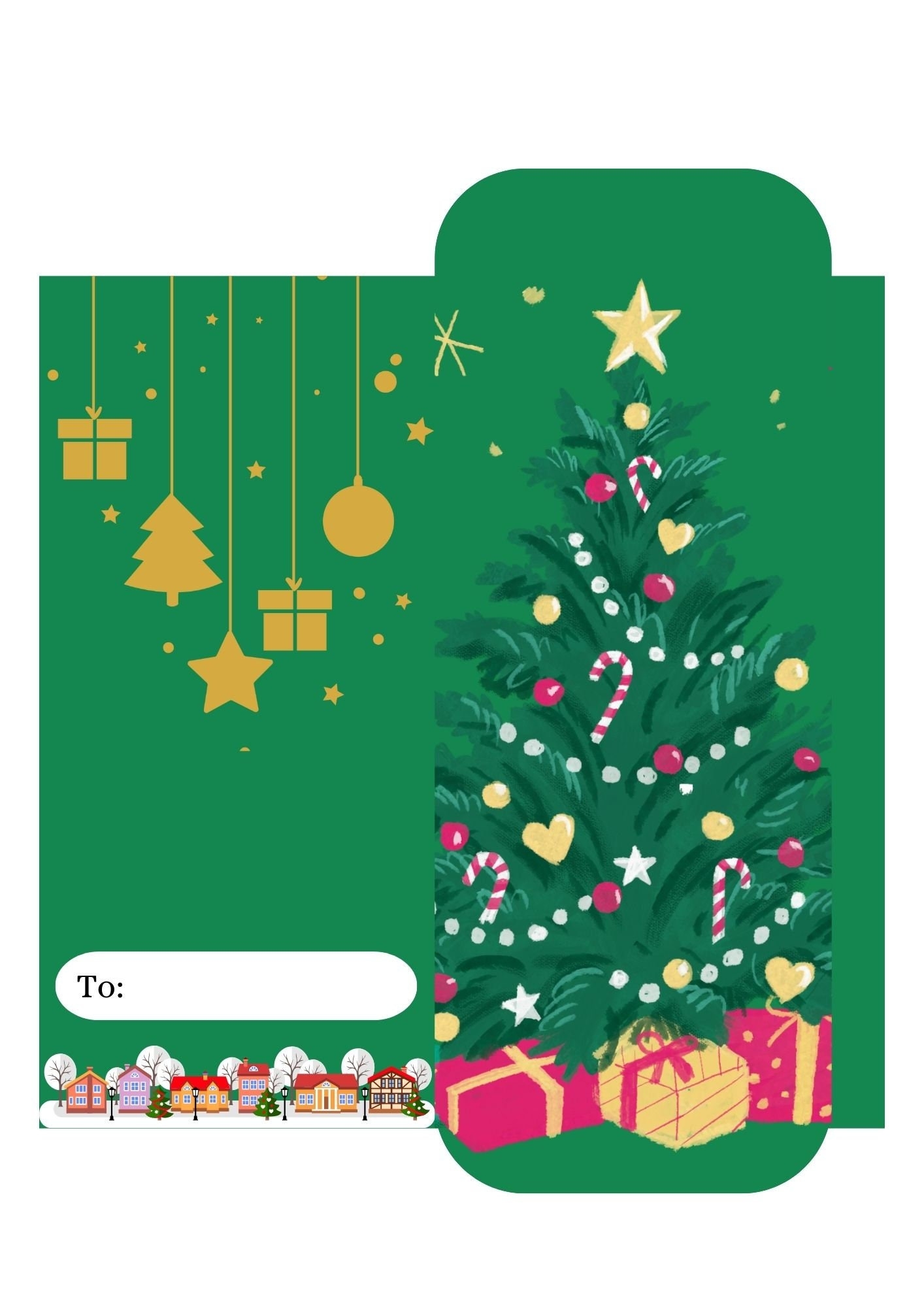 10 Editable Christmas Envelopes In Canva Money Envelope Christmas Envelope Template Etsy