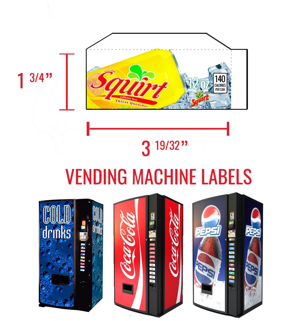 10 Soda Vending Machine Labels Variety Pack Gatorade Variety Pack EBay