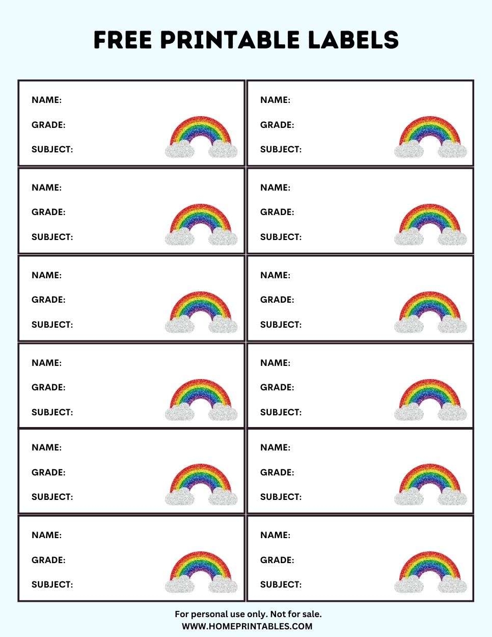 100 Free Editable School Labels Tags Best Printable Templates 