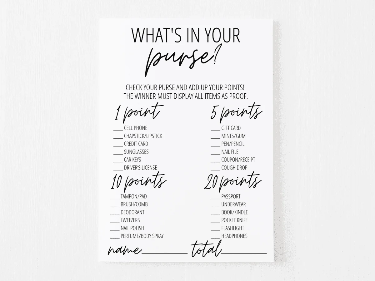 12 Free Printable Bridal Shower Games Modern MOH