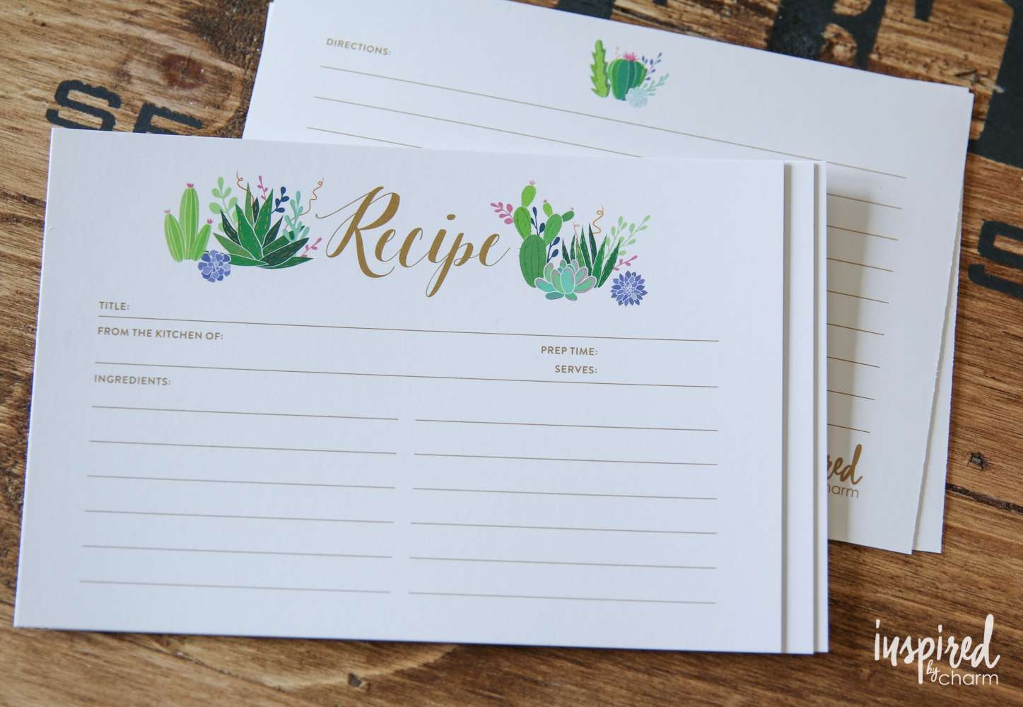 12 Free Printable Recipe Card Sets