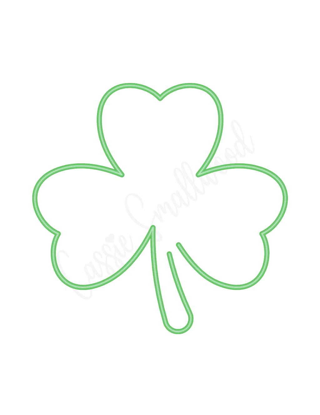 12 Unique Shamrock Templates Free Printable Cassie Smallwood
