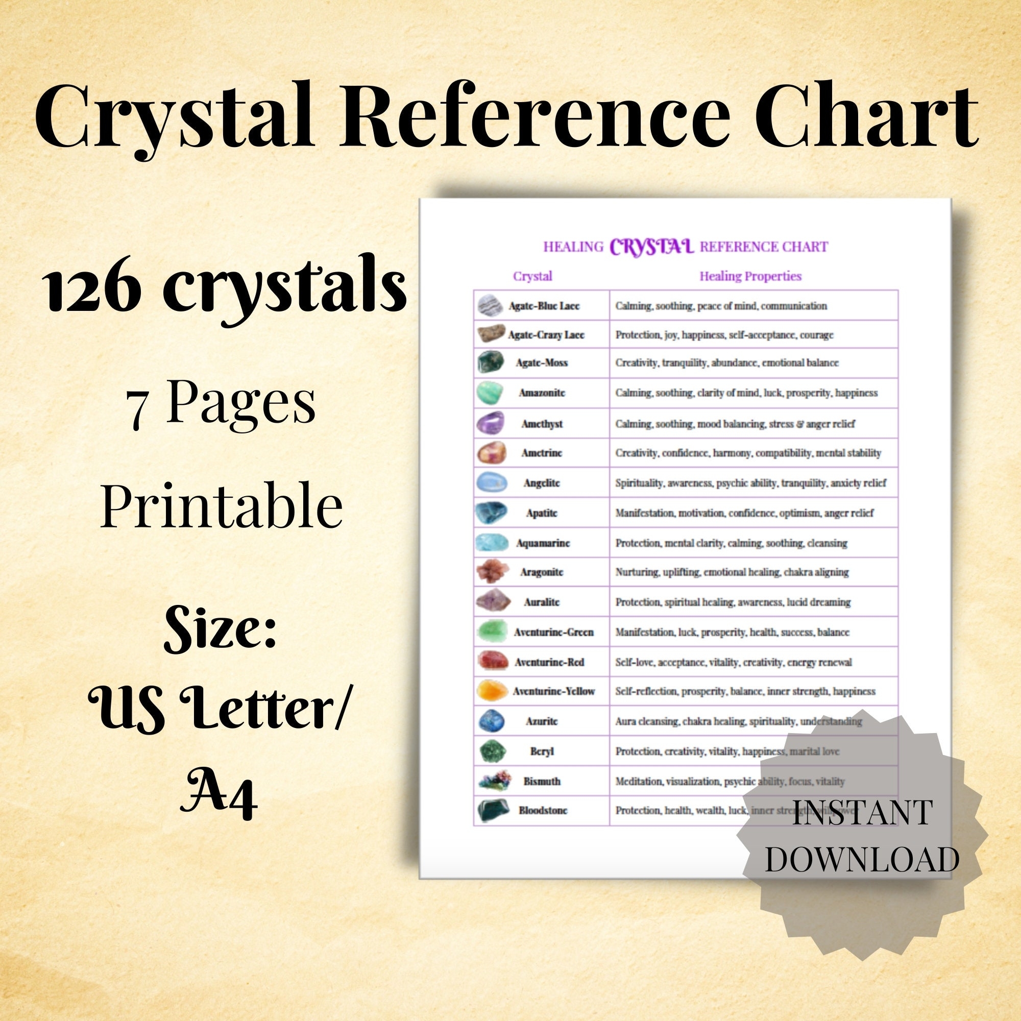 Free Crystal Printable