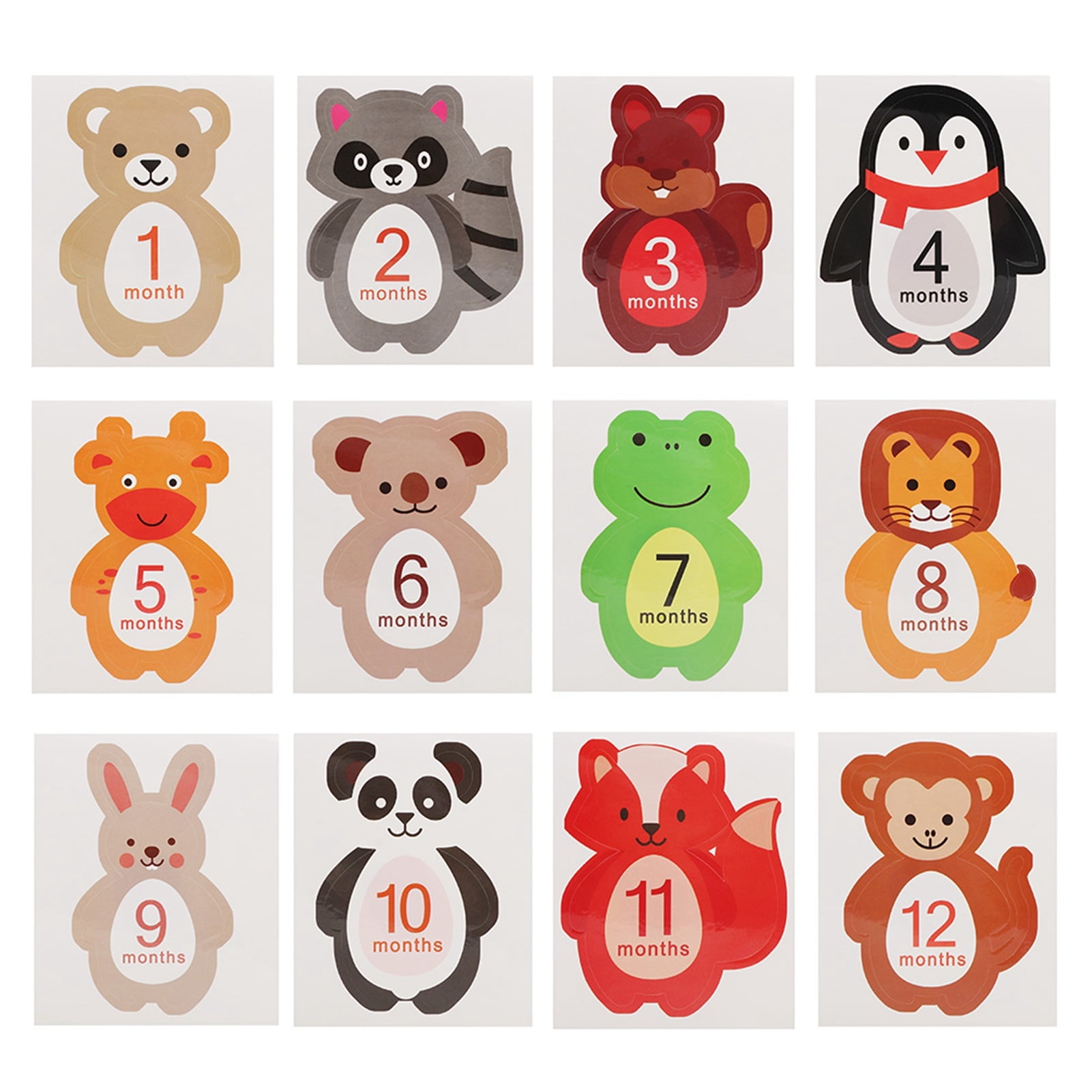 Free Printable Baby Month Stickers