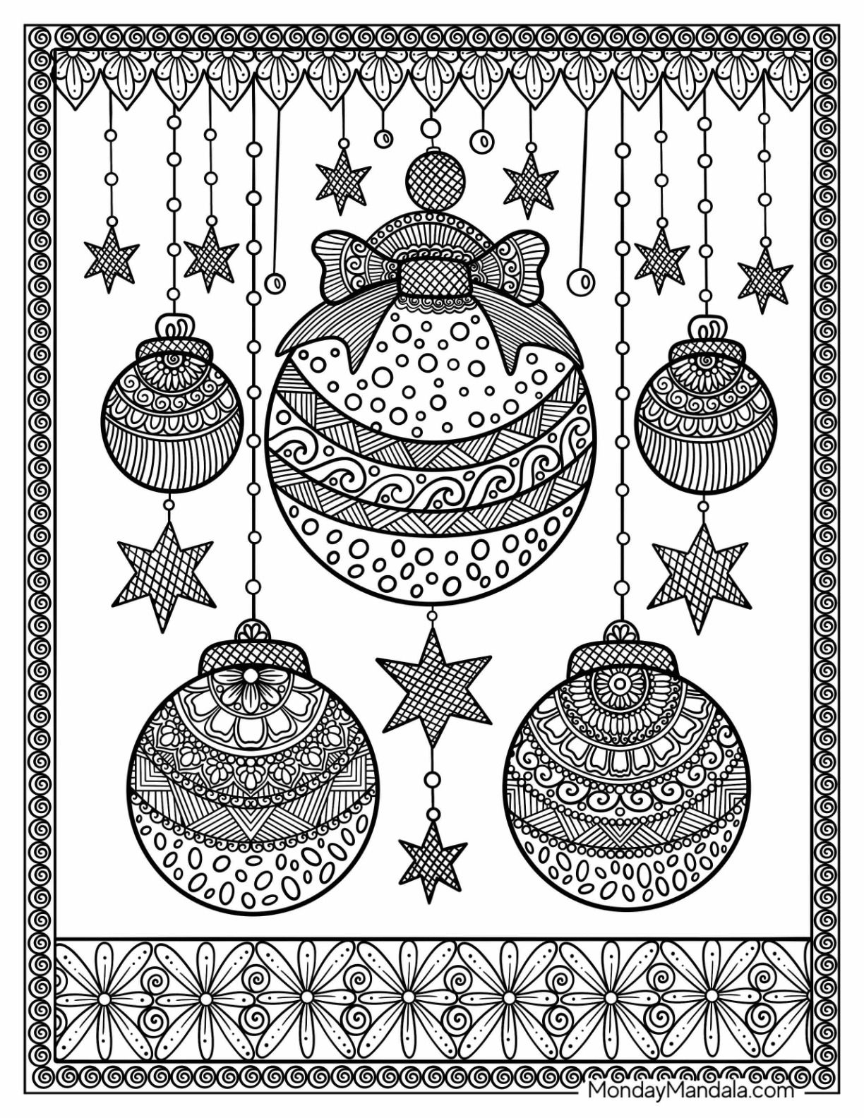 14 Christmas Mandala Coloring Pages Free PDF Printables 