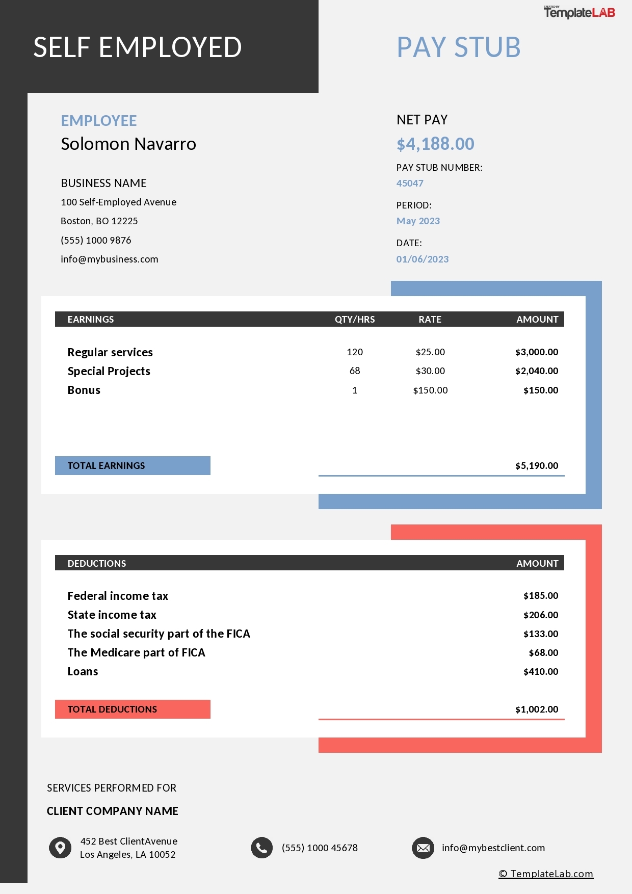 Free Printable Check Stubs Download